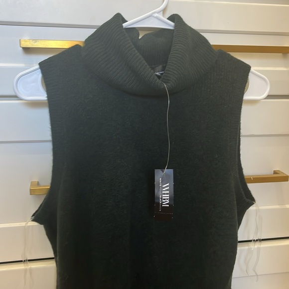 White House Black Market Soft Turtleneck Peplum In Green Spruce NWT M - Picture 5 of 11